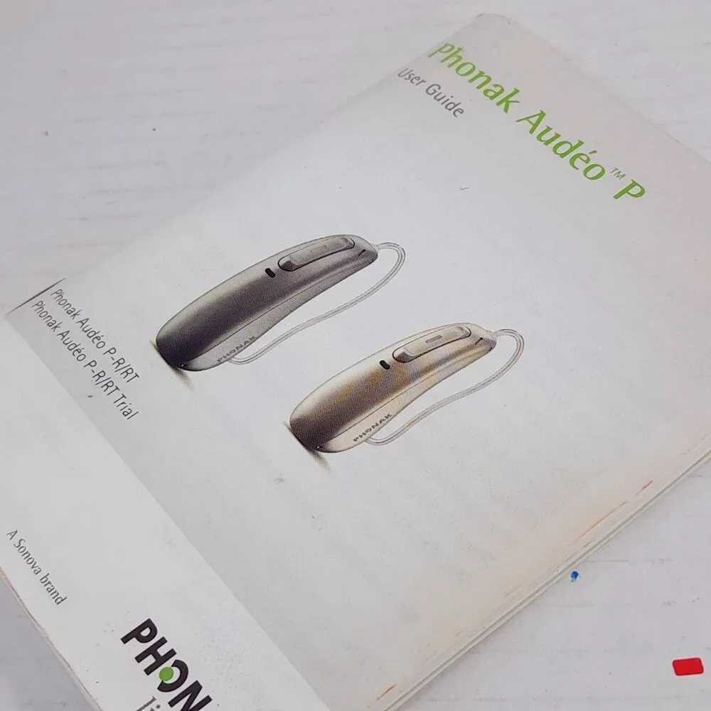 Phonak Audeo P User guide instruction‎ manual hearing aid booklet Audeo P-R/RT